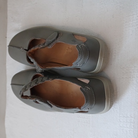 Hotter Marry Jane Shake Soft Gray Bone Shoes Size 7 - Picture 2 of 4